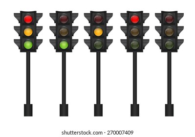 Traffic Light Vector Illustration EPS10