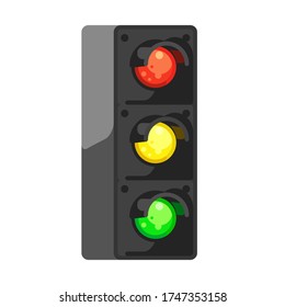 traffic light vector isolated on white background