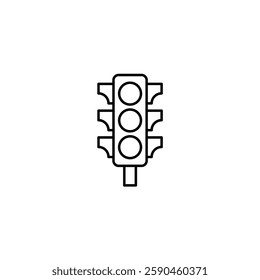 Traffic Light vector line icon icons design