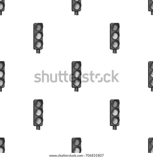 Traffic light for\
vehicles.Car single icon in monochrome style vector symbol stock\
illustration web.