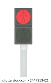 Traffic light walk. vector illustration