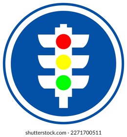 Lichtzeichen, Vektorgrafik, isoliert auf weißem Hintergrund, Symbole, Kennzeichnung. EPS10  