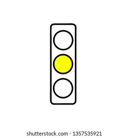 Traffic Light Yellow Icon