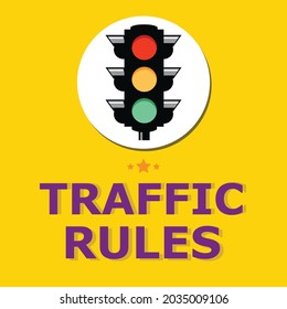 Traffic light with Yellow, Red, Green light