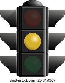 Traffic Lights Danger. Vector Images