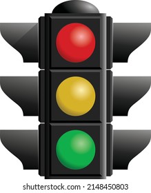 Traffic Lights Danger. Vector Images