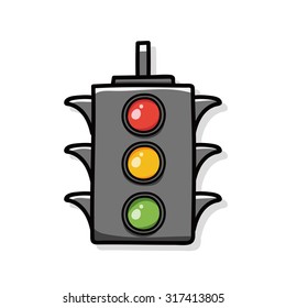 Traffic lights doodle