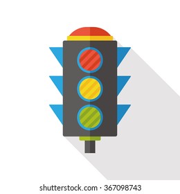 Traffic lights flat icon