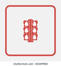 Traffic lights icon.