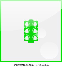 Traffic Lights Icon Stock Vector Royalty Free Shutterstock