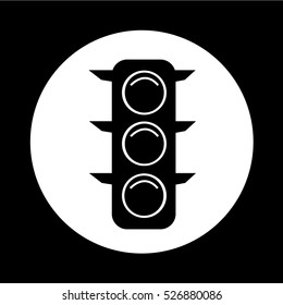 Traffic lights icon illustration design
