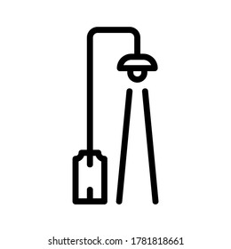 icono de semáforos o logotipo símbolo de señalización aislado ilustración vectorial de alta calidad vectores de estilo negro
