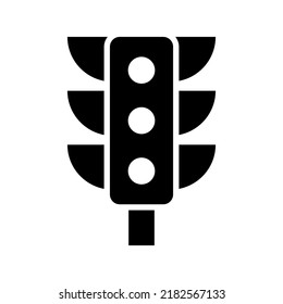 traffic lights icon or logo isolated sign symbol vector illustration - high quality black style vector icons
