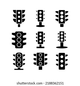 traffic lights icon or logo isolated sign symbol vector illustration - Collection of high quality black style vector icons
