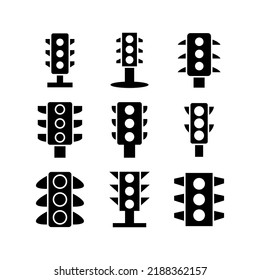 traffic lights icon or logo isolated sign symbol vector illustration - Collection of high quality black style vector icons
