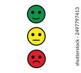 Traffic lights icon set. Coloured traffic light in glyph. Filled semaphore symbol. Traffic lights collection in glyph. Stock vector illustration. Simple traffic light icon, green, yellow and red light