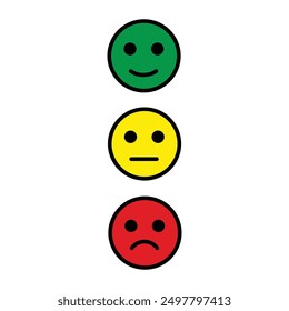 Traffic lights icon set. Coloured traffic light in glyph. Filled semaphore symbol. Traffic lights collection in glyph. Stock vector illustration. Simple traffic light icon, green, yellow and red light