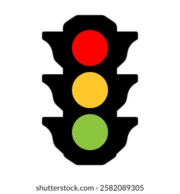 Traffic lights icon simple design