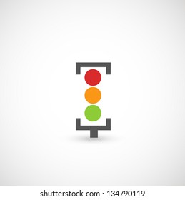 Traffic Lights Icon Vector