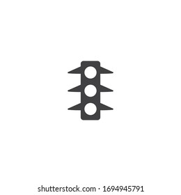 Diseño vectorial de iconos de semáforos