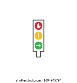 Traffic lights icon vector design