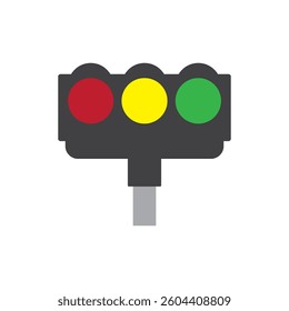 Traffic lights icon vector design template