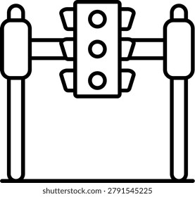 Traffic Lights Icon Vector Element line icon design vector icons