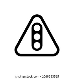 Traffic lights icon, vector illustration. Flat design style. vector traffic lights icon illustration isolated on white background, traffic lights icon Eps10. 