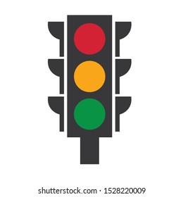 traffic lights icon- vector illustration
