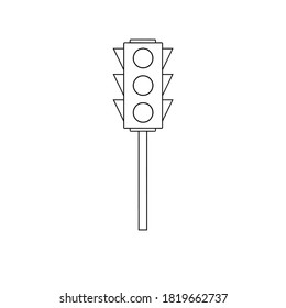plantilla de logotipo de ilustración de vector de semáforos