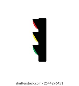 traffic lights icon vector illustration logo design