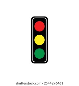 traffic lights icon vector illustration logo design