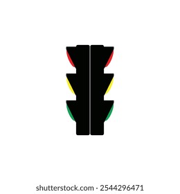 traffic lights icon vector illustration logo design