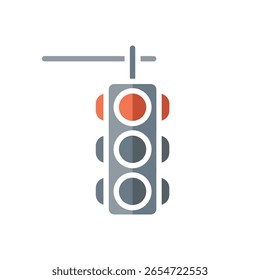 Traffic lights icon. Vector illustration.