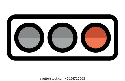 Ícone de semáforos. Ilustração vetorial.