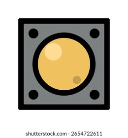 Icono de semáforo. Ilustración vectorial.