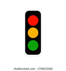 TRAFFIC LIGHTS ICONS. CREATIVE DESIGN ICONS