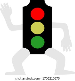 traffic lights, traffic lights icons suitable for children and so on magazines