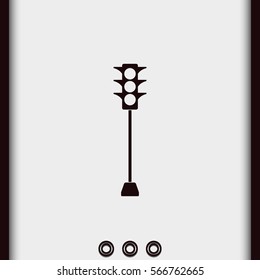 Traffic lights illustration.