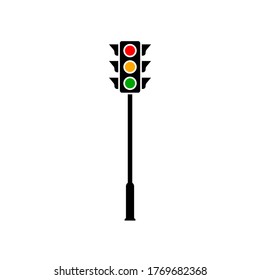 Traffic lights illustration vector simple design
