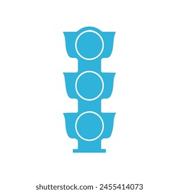 Ampeln isoliert auf weißem Hintergrund. Vektorillustration-Design.