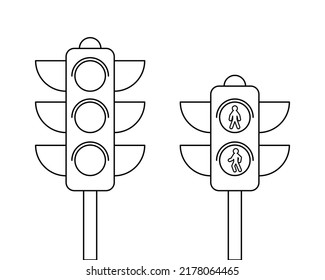 Ampeln in Linien einzeln.