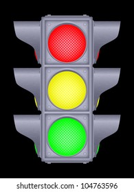 Traffic lights on black, 10eps.