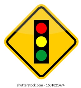 Traffic Lights On White Background Stock Vector (Royalty Free ...