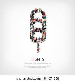  traffic lights people vector