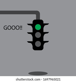 traffic lights for road vehicles vector illustration