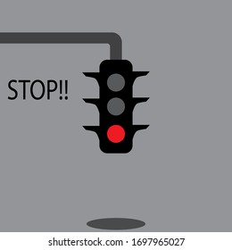 traffic lights for road vehicles vector illustration