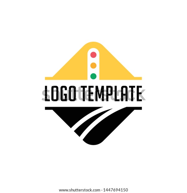 Traffic\
lights or roadway use safe mobility logo\
template