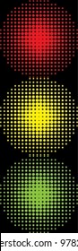 traffic lights seamless. Vector illustration (EPS8). All parts (object) closed, possibility to edit.