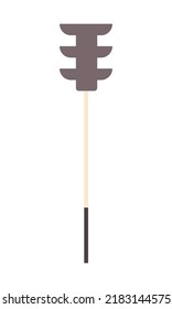 Ampelleuchten mit halbflachem Vektorobjekt. Sicherheit auf der Straße. Verordnung. Großer Artikel auf Weiß. Städtische Geräte einfache Cartoon-Style-Illustration für Web-Grafik-Design und Animation